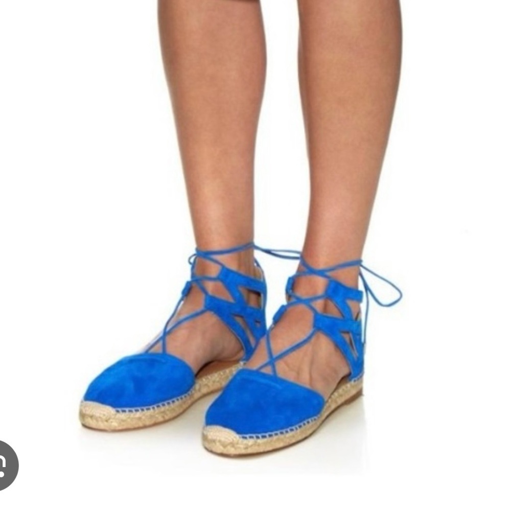 Aquazurra lace up espadrille.